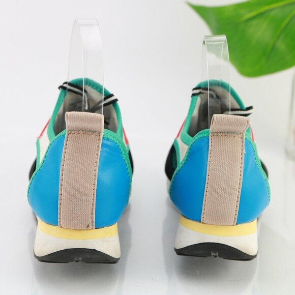 Steve Madden Womens Arctic Sneaker Size 7.5 Blue Red Green Casual Shoe Cutouts - Picture 6 of 11